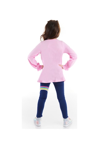Rainbow Star Kız Çocuk T-shirt Tunik Tayt Takım