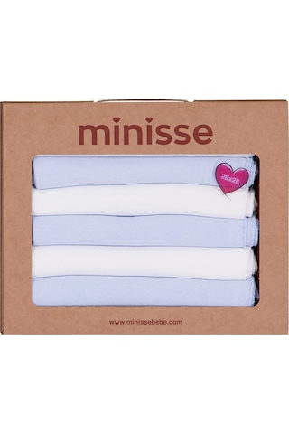 Civil Baby 6lı Düz 29x29 CM Ağız Bezi Ve Mendili - Ekru Standart Ekru-mavi