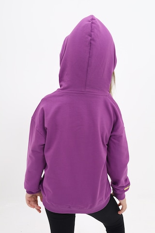 Toontoy Kız Çocuk Nakışlı Sweatshirt Mor