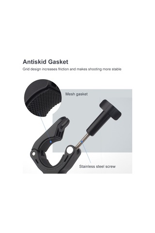 Puluz Pu862 Kamera Montajı Kelepçe Montajı Bisiklet Gümüş