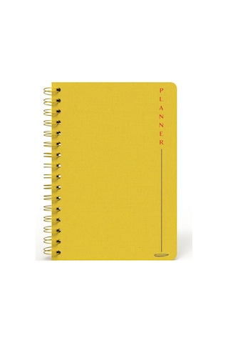 Melimelek Planner Sarı Bez Ciltli - Ceyda Düvenci Diğer