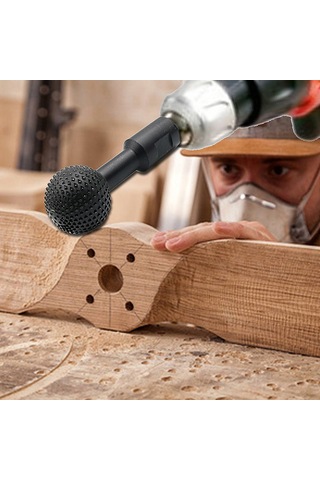 Xindoker 14mm Ahşap Oyma Ve Parlatma İçin Çok Amaçlı Küresel Taşlama Ucu - Krom Vanadyum Alaşım