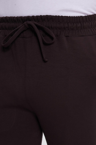 Tudors Erkek Slim Fit Dar Kesim Beli Bağcıklı 3 Cepli Geniş Paça Koyu Kahve Eşofman Altı-41912 Koyu Kahve