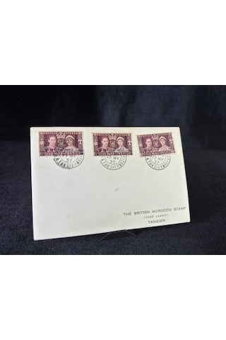 Fas İlk Gün Zarfı Morocco Tangıer 1937 Coronatıon Set On First Day Cover Sg164 C4492