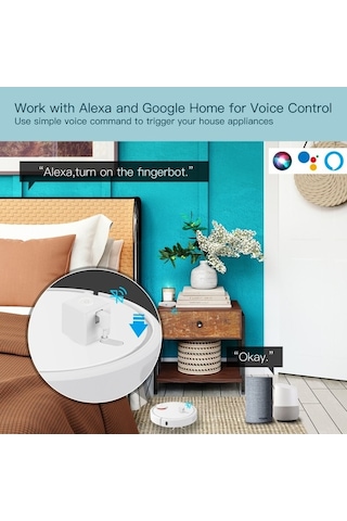 Novahub Bt Smart Anahtar İtici Robot Parmak Dokunmatik Robot Ve Bt Gateway Seti