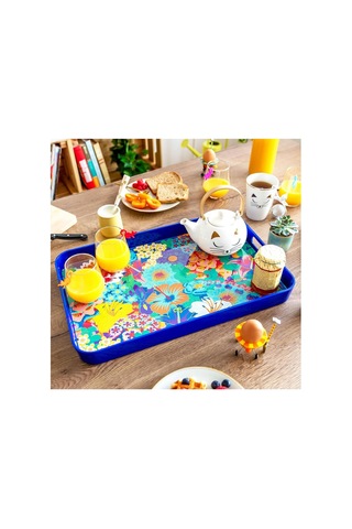 Melamin Servis Tepsisi Aperitime Large Bouquet 53,7 X 34,7 X 5 Cm Çok Renkli