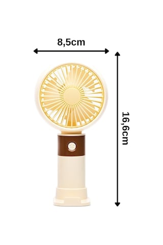 Taşınabililir Mini Usb Şarjlı 3 Kademeli El Masaüstü Vantilatör Fan Soğutucu Ym88214