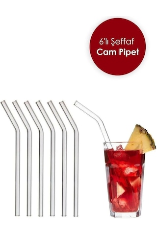 Cam Pipet 6'lı Isıya Dayanıklı