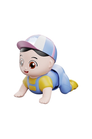 Likeable 0-3 Years Old Baby Q Cute Electric Fun Crawling Doll Guides The Baby To Learn To Crawl Baby Toys-turkuaz2