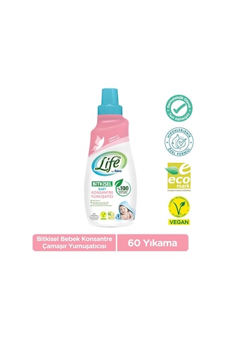 Life By Fakir Baby Bitkisel Konsantre Yumuşatıcı 1500 Ml 60 Yıkama 5 Adet