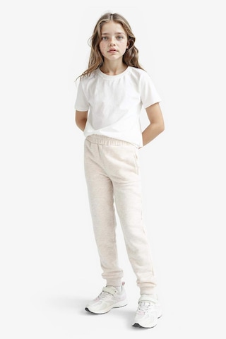 Defacto Kız Çocuk Standart Fit Basic Düz Beli Lastikli Jogger Eşofman Altı Y1226a625aubg667 Bej