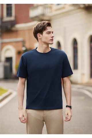 New Performance Premium Basic T-shirt %61,7 Pamuk %34,7 Polyester %3,6 Dut İpeği Lacivert