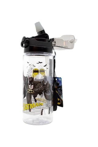 Wiggle 500ml Batman Pipetli Askılı Kilitlenebilir Su Matarası Siyah2