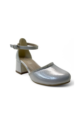 010 Kız Çocuk Topuklu Abiye Ayakkabı Sedef