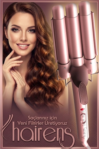 Hairens HRS-190 Wag Ve Su Dalgası Saç Maşası 25 MM