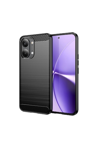 Microcase POCO X8 Pro Max / / Redmi Turbo 5 MAX ile Uyumlu Brushed Carbon Fiber Silikon Kılıf Renk