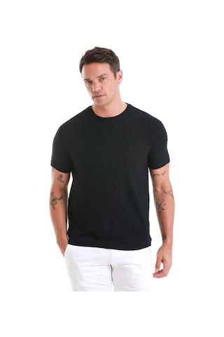 Hatemoğlu Lacivert Regular Fit Düz Bisiklet Yaka Tişört 35103024c013 005 Lacivert