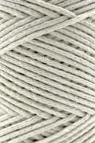 Sensy Premium Koton Pamuk Makrome İpi 2mm Cotton Zincir Makrome Çanta İpi Supla İpi Koton İp Doğal Beyaz