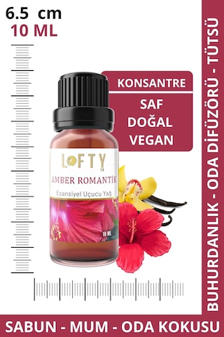 Lofty Amber Romantik Uçucu Yağ Buhurdanlık Esansı Oda Kokusu 10 ML