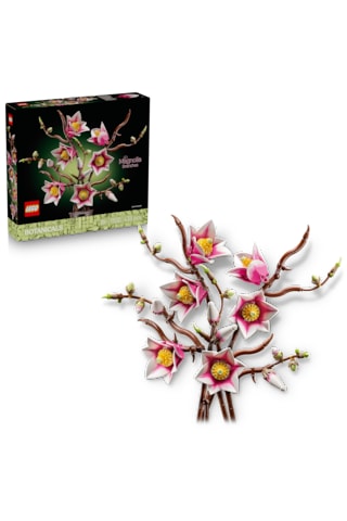 LEGO® Botanicals Manolya Dalları 11510 - Yetişkinler için Çeşitli Detaylar İçeren Çiçek Buketi Model Yapım Seti (435 Parça)