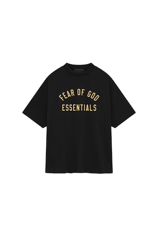 No Fear Fear Of God Çocuklar Için Pamuklu Kısa Kollu Unisex Tişört T-shirt Siyah 10 Yaş