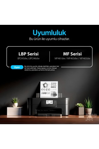 Kingjet Canon Uyumlu 070 / Crg-070 Standart Kapasiteli 2'li Paket Toner Çipli Mf463dw