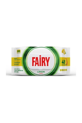 Fairy Yüzey Temizlik Havlusu Limonyağlı-beyaz Sirke-karbonat 2li Beyaz