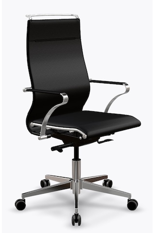 Ergolife Synchrosit Well Ergonomik Ofis Sandalyesi Siyah, Deri Çalışma Sandalyesi - 265.5d.1.544 Siyah