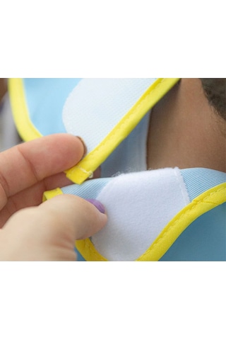 Babyjem Poli Muşamba Büyük Mama Önlüğü Mavi