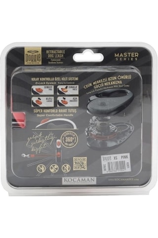 Doggie  Otomatik Köpek Tasması Master Seri Xs Pink Pembe