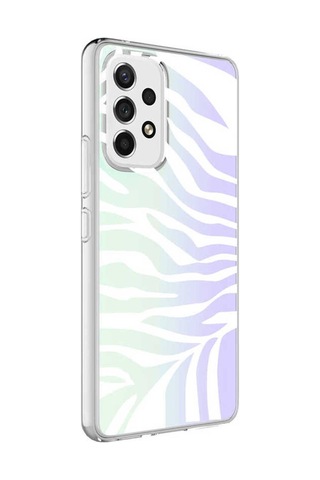 Samsung Uyumlu Galaxy A13 4g Kılıf Zore M-blue Desenli Kapak Zebra No1