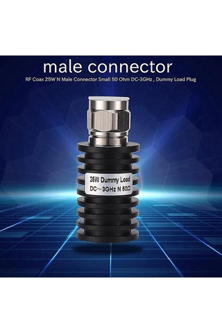 Rf Koaksiyel Konnektör N Erkek Küçük 50 Ohm Dc-3 Ghz 25 W Sahte Yük Konnektörü