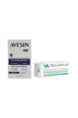 Avesin Saç Dökülmesine Karşı Şampuan 300 ML + Trichoplus 60 Tablet