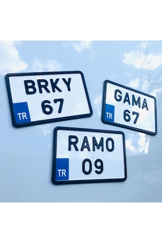 Dekor Plaka.Bisiklet Plakası.Kare Plaka.Motor Plakası 552558335