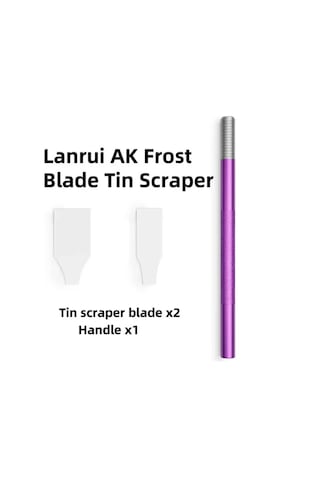 Lanrui Ak Frost Manyetik Olmayan Seramik Kazıyıcı Seti