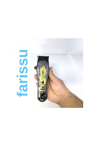 Waer Profesyonel Şarjlı Saç Sakal Tıraş Makinesi - Wa-0191 Altın Ejderha Tasarımlı
