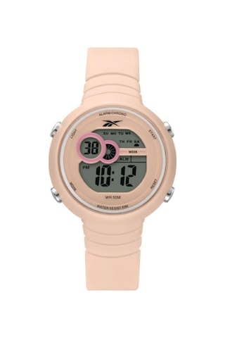 Reebok Rv-wea-l9-pqpq-wq Dijital Pembe Silikon Kordon Çocuk Kol Saati