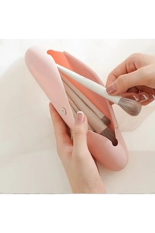 Yulong Moveevo Yumuşak Silikon Makyaj Aleti Saklama Çantası - Antrasit