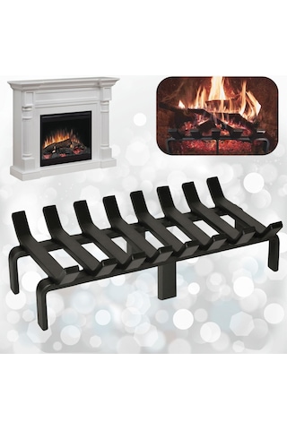 Aktepe Group 48 Cm X 32 Cm 8 Çubuklu Ekstra Şömine Izgarası Dar Gözlü Izgara