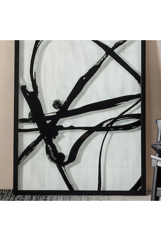 Mudo Home Scracth Çerçeveli Cam Baskı Pano 77x102 Cm