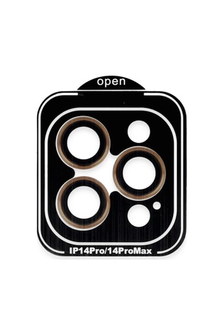 Joko Apple Uyumlu iPhone 14 Pro Max Pvd Metal Kamera Lens - Turuncu Diğer