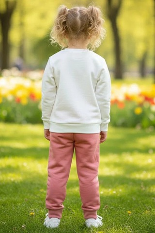 Emila Kids Kız Çocuk Gul Kurusu Baskılı Pijama Takımı - 28108-gul-kurusu Açık Gül Kurusu