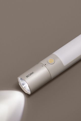 Bork L502 Anodize Alüminyum Çok Modlu Led El Feneri El Fenerleri Gümüş