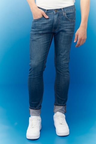 Lee Luke Slim Tapered Esnek Jean Kot Pantolon Mavi