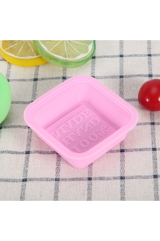 Ximistore9 5'li Pembe Silikon Kalıp: El Yapımı Sabun, Çikolata, Mum Ve Pasta İçin Yüksek Sıcaklık Dayanıklı Pembe