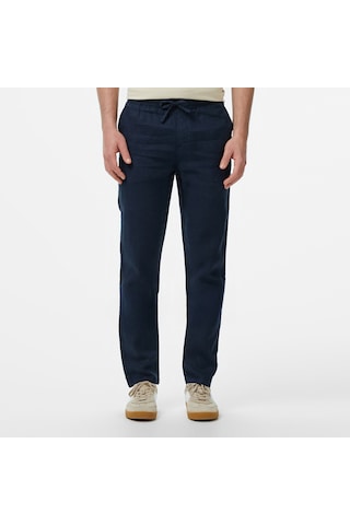 Nautica Erkek Lacivert Jogger Keten Pantolon Düz P55116t Lacivert