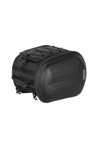 4riders Carbon Evo Series Arka Çanta Scooter Ara Çantası Siyah Siyah