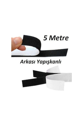 5 Metre Arkası Yapışkanlı Cırt Cırt - Kaliteli Cırt Bant -En: 2Cm
