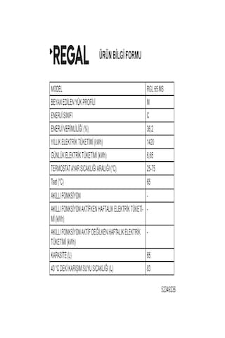 Rgl 65 Ms Mekanik Termosifon