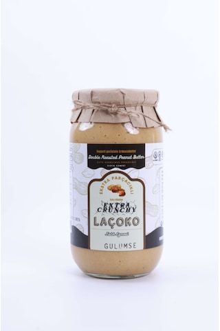 Laçoko Kişiye Özel Şekersiz Saf Katkısız Fıstık Ezmesi Glutensiz Vegan Doğal Çifte Kavrulmuş Parçacıklı Extra Crunchy Yer Fıstığı Ezmesi 3 x 1 KG